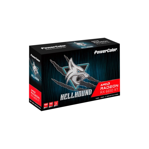 Видеокарта PowerColor AMD Radeon RX 6650 XT 8GB GDDR6 Hellhound (AXRX 6650XT 8GBD6-3DHL/OC)