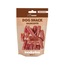 Inodorina dog snack salsiccette manzo ласощі для собак яловичі ковбаски 80г