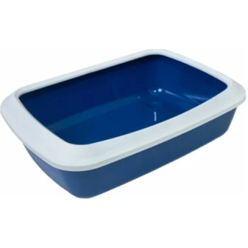 Туалет Savic Iriz Nordic з бортиком для котів 50*37*13 см, синій