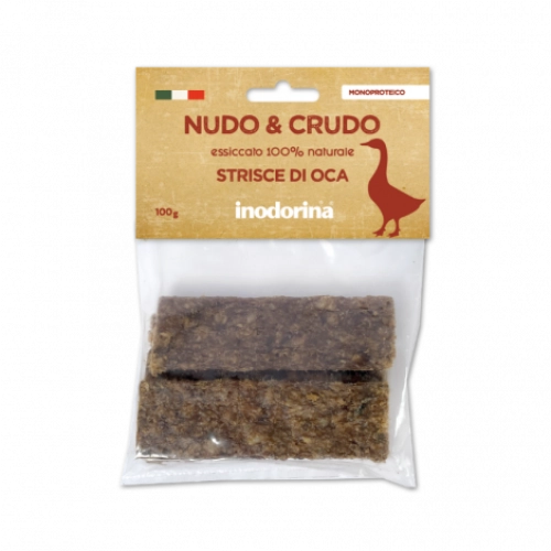 М'ясні монопротеїнові смужки з утятини - Inodorina Monoproteic meat stripes – Duck 100g