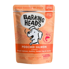 BARKING HEADS Pooched Salmon - Вологий корм для собак "Мисочку оближеш" з лососем і сардинами - пауч