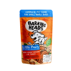 Barking Heads Little Paws mini - Bowl lickin' Chicken & Turkey Wet - Вологий корм з куркою, індичкою