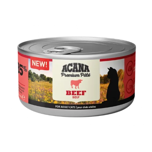 ACANA Premium Pate, Beef Recipe, консерва для котів з яловичиною 85 г