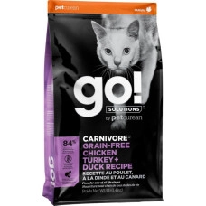 GO! SOLUTIONS CARNIVORE: FIT + FREE Grain Free Chicken, Turkey, Duck Recipe 1,4 кг + MAVSY Дієтичні